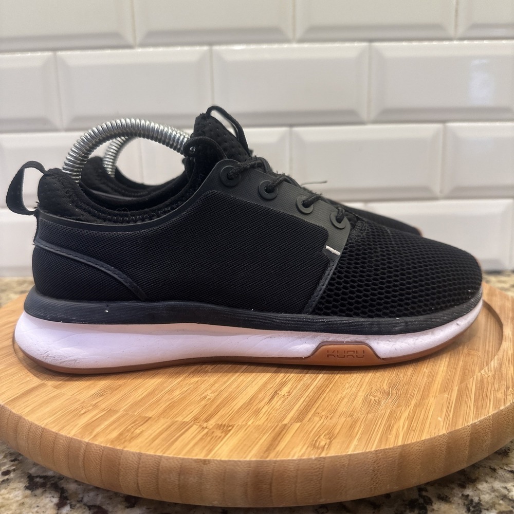 Kuru Atom Cloud Sneakers Comfort Shoes Womens 7 Black Plantar Fasciitis